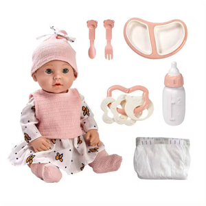 Soft Rubber Vinyl Doll Toys 16 Inch Fashion Realistic Reborn Baby Silicone Dolls for Kids