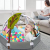 Foldable Infant Activity 8-in-1 Deformable Cartoon Tree House Water Washable Baby Round Playmat,Baby Gym Play Mat
