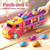 Princess Deform Ejection Friction Carrier Vehicle,Truck Toy with Mini Inertia Cars
