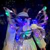 LED Electric Fairy Wings,Moving Butterfly Wings with Lights Music,Princess Dress up for Kids Girls