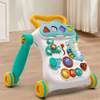 Summer Infants Toys Foldable Baby Walker, Adjustable Height Anti-Rollover Plastic Walker with Music, Lightweight Learning Walking Aid for Infants 0-6 Months, Supports up to 20KG