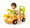 Kids Ride on Car with Music & BB Whistle Steering Wheel | Cartoon Animal Dolphin Design Baby Sliding Walker Toy Car