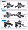 2.4Ghz 8 Wheels AI Smart Mechanical RC Robot Dog Toy for Children Expert Level Remote Control Intelligent Stunt Dogs