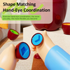 Custom Learning Toys Early Education Intelligent Card Geometric Shape Color Matching Puzzle Math Game for Child with Storage