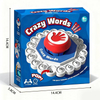 Crazy Words Party Game Toys, Quick Thinking Letter Pressing, Family Board Game, 2-8 Players, Ages 8+ Educational Toy