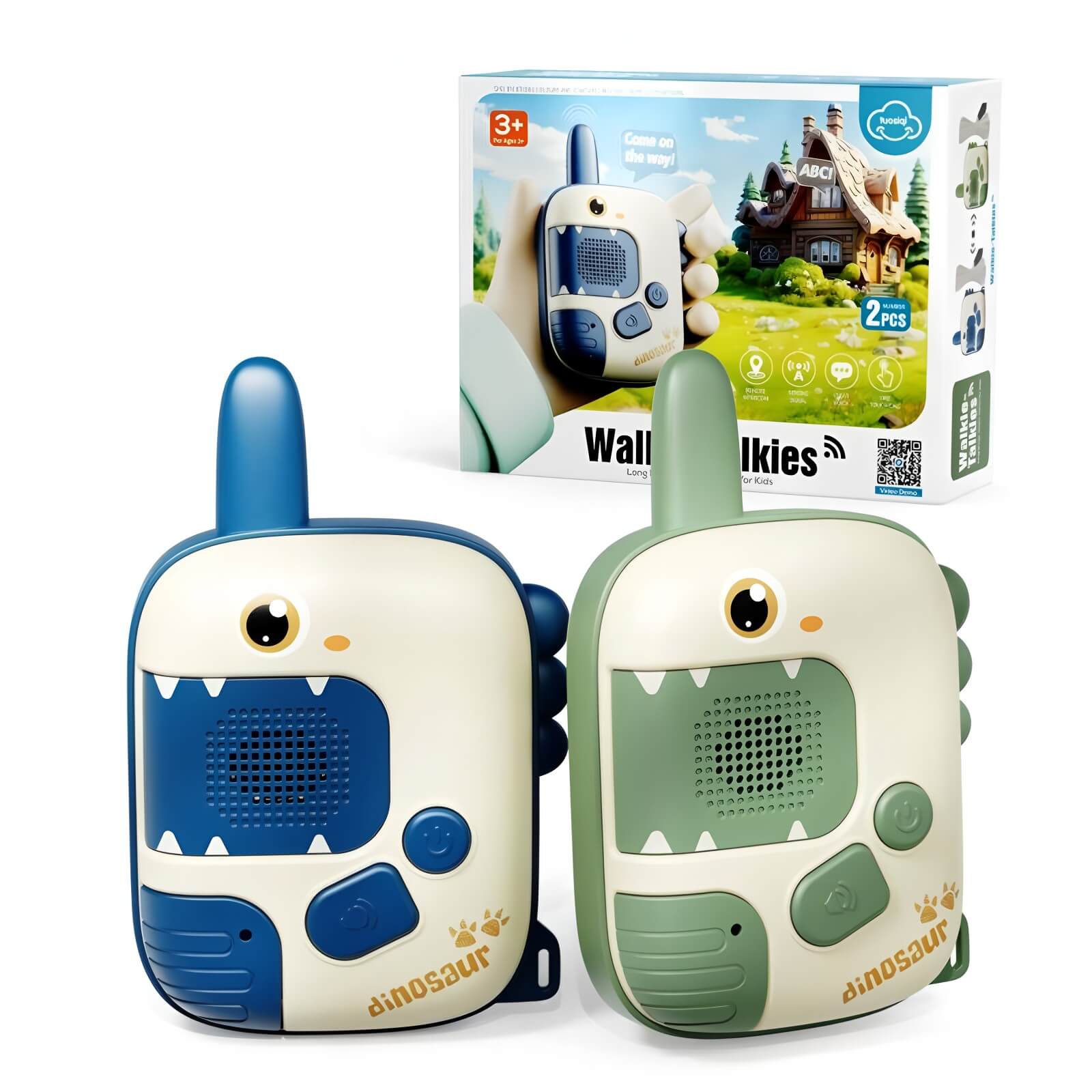 Interphone Kids Long Range 300M Walkie Talkie Toys with Portable Handheld