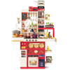 2026 New Luxury Home Simulation Kitchen Toy Set for Children, Baby Pretend Play Cutting Fruit & Cooking Scenes Playset, Educational Cooking Kitchen with Accessories, Birthday Gift for Kids Ages 3-8