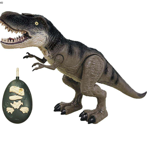 Mist Action Realistic Tyrannosaurus Rex Rc Model Walking Remote Control Dinosaur Toys with Roar and Light for Boys Girls