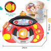 Montessori Baby Educational Toys Gift Set Driving Simulator Game Cognitive Sensory Light Music Interactive Steering Wheel Toy