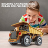 2.4G 4WD Rc Trucks Construction Engineering Vehicles 11CH Engineering Toy Truck Hulna Rc Dump Truck With Light and Music