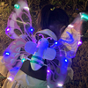 LED Electric Fairy Wings,Moving Butterfly Wings with Lights Music,Princess Dress up for Kids Girls