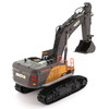 2.4G 1:14 Big Remote Control Trucks Simulation Alloy Excavator 22CH Vehicle Model Hobby Toys Huina 1592 RC Excavator for Adult Kids Boys