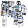 Smart AI STEM Rechargeable Programmable Educational Plastic RC Robot Toy for Kids with Remote Control