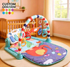 For Soft Cotton Educational Baby Play Mat with Piano Gym-Kick N Play for 0-24 Months