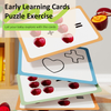 Custom Learning Toys Early Education Intelligent Card Geometric Shape Color Matching Puzzle Math Game for Child with Storage