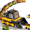 Educational Interactive Exvacator Eating Cars Toy Game,Greedy RC Magnetic Snake Games for Kids