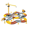 DIY Assembly Engineering Track Car Kit Pull Back Truck City Rail Race Track Slot Toys for Kids Educational Gift