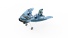 2.4G Remote Control Foam Airplane, Mini Flying Glider Fighter Toy with LED Lights, Indoor & Outdoor RC Planes for Kids Boys Girls, Easy to Fly Beginner Toy Gift