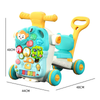 Wholesale Toys 4-in-1 Baby Walker with Wheels & Seat Infant Game Table & Push Car Toddler Activity Toy, Grow-with-Me Learning Center
