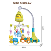 Early Education Multifunction Infant Musical Rotating Hanging Sleep Toys Crib Bell Bell Musical Crib Baby Mobile with Music and Light
