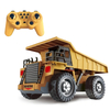 2.4G 4WD Rc Trucks Construction Engineering Vehicles 11CH Engineering Toy Truck Hulna Rc Dump Truck With Light and Music