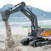 2.4G 1:14 Big Remote Control Trucks Simulation Alloy Excavator 22CH Vehicle Model Hobby Toys Huina 1592 RC Excavator for Adult Kids Boys