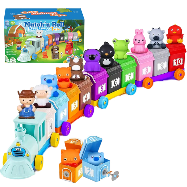 TOYSBASE Dinosaur Learning Toys for Toddlers 2-4, Letters and Numbers Matching Toy, Stacking Counting Color Sorting Pattern Recognition, Preschool Math Educational Toys for Kids Boys Girls Ages 3-6