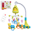  Educational Musical Sensory Learning Toddler Toys Cartoon Animal Design Remote Control Rotating Baby Crib Hanging Toys