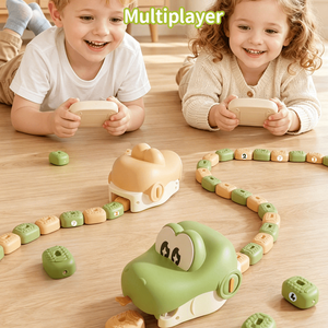RC Greedy Snake Game Magnetic Eating Snake Chase Adventure Set Interactive Fight Classical Retro Remote Control Hungry Snake Car