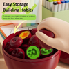 Custom Learning Toys Early Education Intelligent Card Geometric Shape Color Matching Puzzle Math Game for Child with Storage