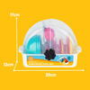 Children's Play Kitchen Utensils Dish Drainer Rack Realistic Pretend Play Kitchenware Toy Set,Plastic Tableware Simulation Kitchen Food Toys for Kids 3-6 Years, Gift for Boys Girls