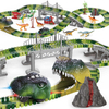 183Pcs Tracks Set Kids Construction Race Track Toy Educational Assemble Plastic Dinosaur Slot Car