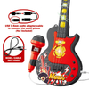 Children's Karaoke Machine Singing Toy, Kids Musical Instrument Plastic Set with Microphone Guitar and Built-in Speaker, Portable Sing-Along Music Player for Preschool Boys Girls Birthday Party Gift