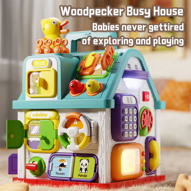 20 in 1 Musical Learning House Baby Montessori Sensory Educational Activity Toy
