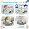 Foldable Infant Activity 8-in-1 Deformable Cartoon Tree House Water Washable Baby Round Playmat,Baby Gym Play Mat