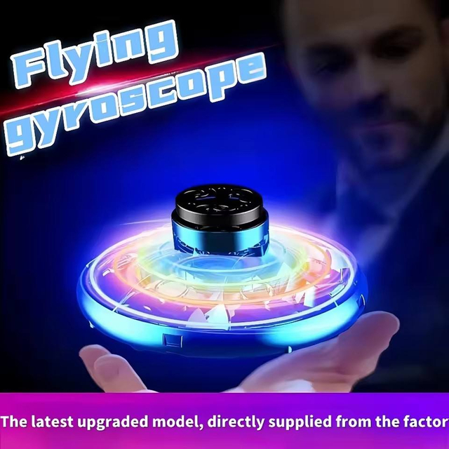 Children's Inductive Flying Object Custom Plastic UFO Boomerang Gyroscope Fidget Spinning Toy for Boys and Girls