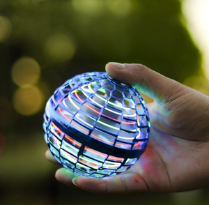 Boomerang Flying Orb Ball Toy for Kids Ages 6+, LED Magic Spinner with 360 Rotating Hover & Boomerang Return, Mini UFO Drone Flying Ball with LED Lights, Fun Indoor Outdoor Party Game Gift for Boys 