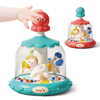 Press Rotate Toy Ring Toss Game Kids Bouncing Ball Pressing Carousel 3 in 1 Montessori Baby Educational Toys 1-3 Years