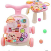 Push Walker Activity Montessori Center Multifunctional Toy 5 in 1 Foldable Baby Walker for Kids Boys Girls
