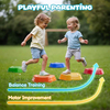Autism Balance Sensory Stepping Stone,Indoor Outdoor Play Rechargeable Stepping Stones for Kids with Light