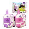 Kids Walkie Talkies Set of 2 Long Range 300m UHF Children Talky Toys Two Way Radio with Flashlight for Outdoor Play