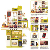 103CM Pretend Play Kitchen Utensils Real Large Girls Toy Kitchens Electric Toy Kitchen Set for Boy with Water Function