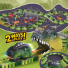 183Pcs Tracks Set Kids Construction Race Track Toy Educational Assemble Plastic Dinosaur Slot Car