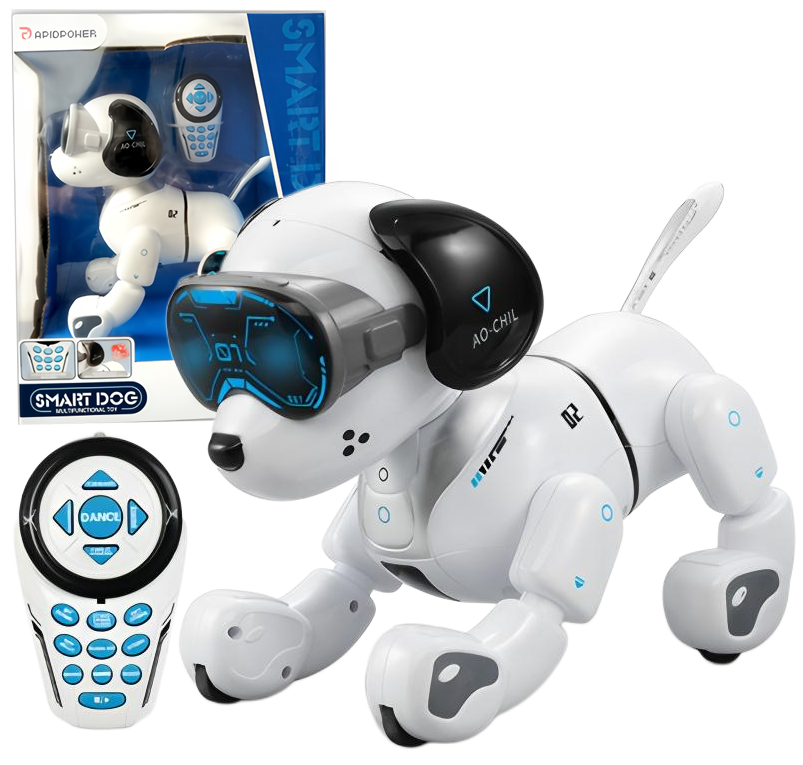 RAH5284338 Robot Dog Toy for Kids, Remote Control Dog Programmable Interactive Robotic Pet, Rechargeable RC Puppy with Wagging Tail, Smart Robot Gift for Boys Girls Ages 6+