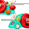 Toddler Steering Wheel Simulation Driving Toy with Turn Signals, Horn & Music