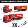 WLtoys 6408 1/64 RC Container Truck 2.4G 4WD 3-Speed Detachable Trailer Motorized Support Frame LED Light Sound RC Semi Model
