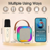 K12 Mini Handle Portable Dual Wireless Bluetooth Speaker with Microphone for Children
