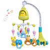  Educational Musical Sensory Learning Toddler Toys Cartoon Animal Design Remote Control Rotating Baby Crib Hanging Toys