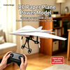 2.4Ghz DIY Paper Plane RC Airplane Kit Remote Control Paper Plane with Lights for Kids Gifts STEM Toy for Schools