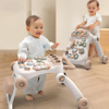Summer Infants Toys Foldable Baby Walker, Adjustable Height Anti-Rollover Plastic Walker with Music, Lightweight Learning Walking Aid for Infants 0-6 Months, Supports up to 20KG